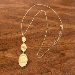 LOFT | Triple Drop Pendant Necklace | 40” Adjustable
